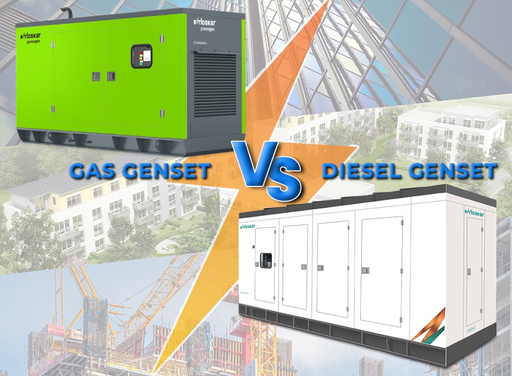 Comparision: Kirloskar DG Set vs Kirloskar Gas Genset