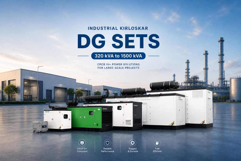Industrial Kirloskar DG Set 320kVA to 1500kVA in Delhi