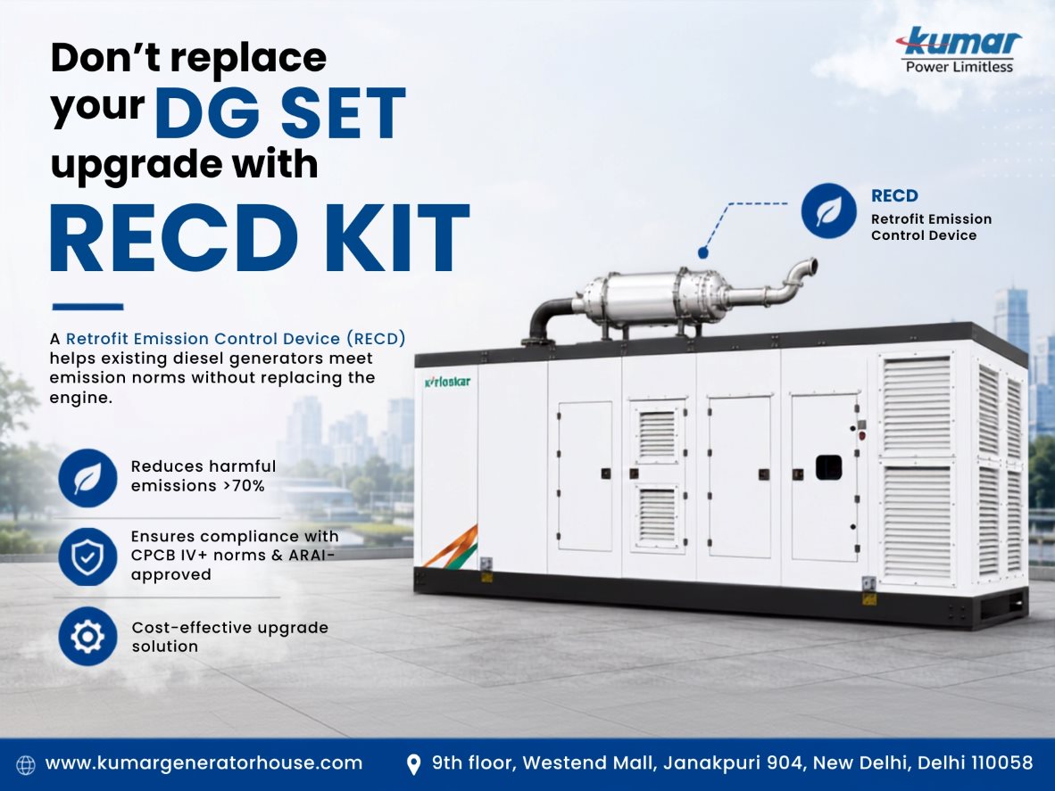 Don't Replace Your Diesel Generators: Upgrade with RECD to Meet India's Emission Standards