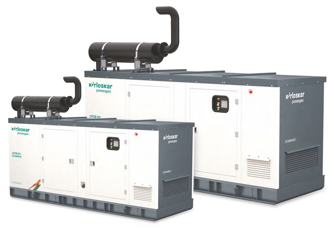 Mid Range Commercial Kirloskar Diesel Generators 82.5 kVA to 160 kVA